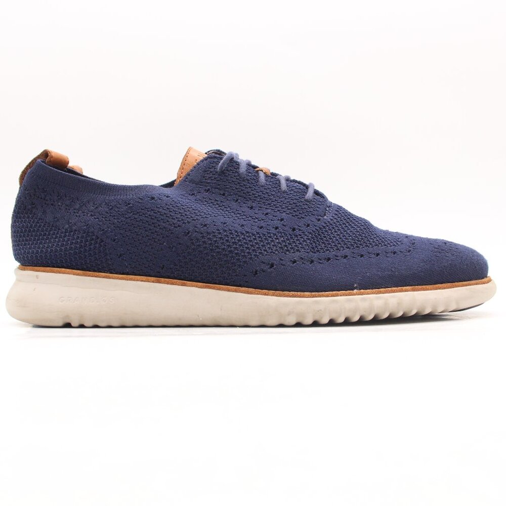 Cole Haan Originalgrand Men's 12 M Stitchlite Wingtip Oxford Blue C27569 Shoes